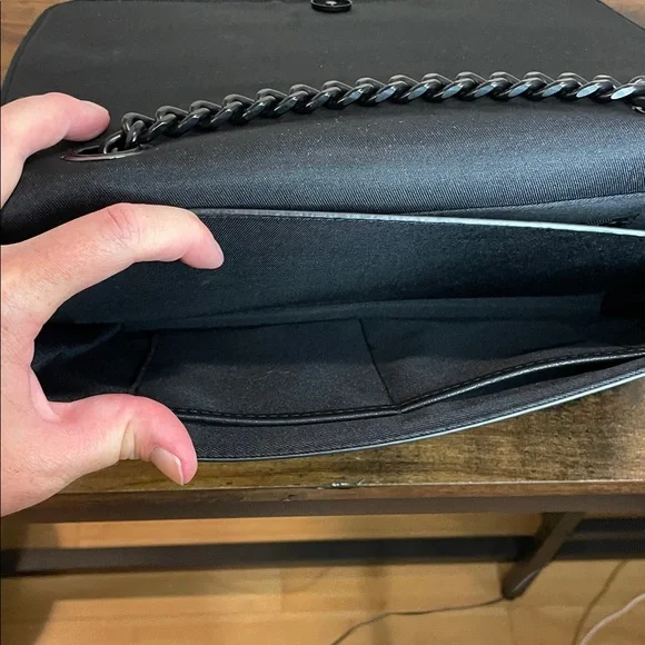 Aldo Elegant Black Quilted Crossbody Bag - Picture 7 of 14